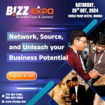 Bizz Expo logo and event details: date, location, contact information, and website.